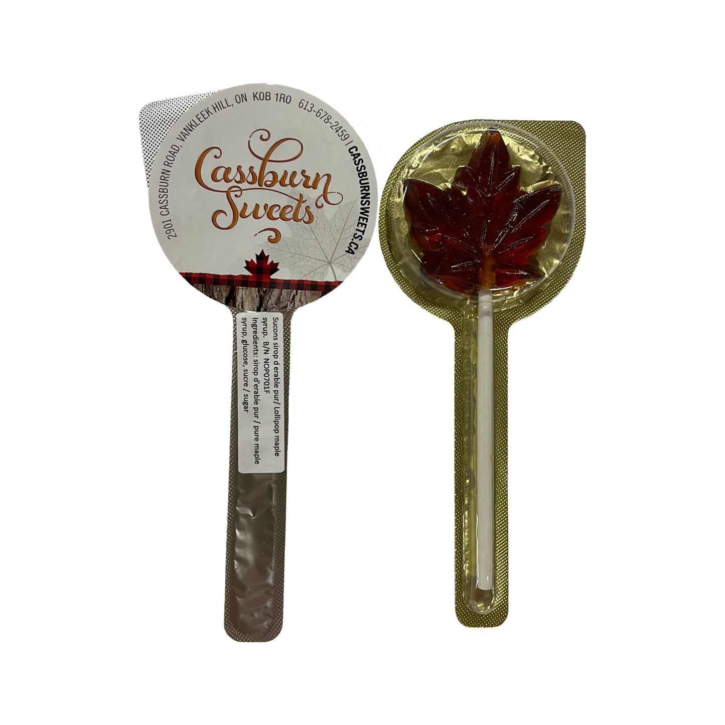 Lollipop with Pure Maple Syrup